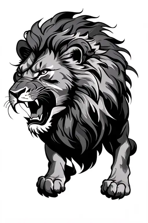 Lion Roaring