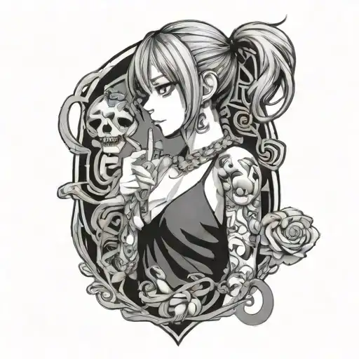 Anime Character Holding
