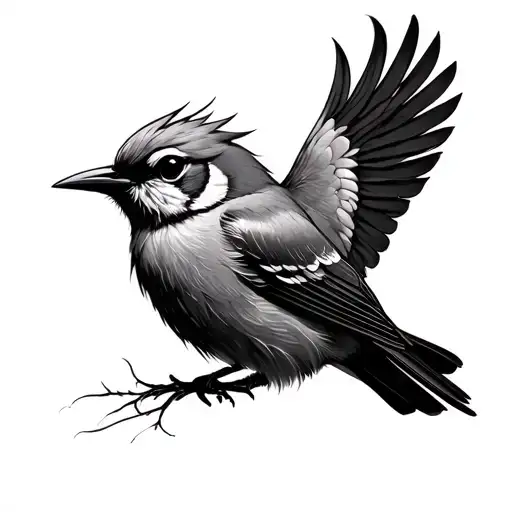 Phoneix Bird With Color Acents On For Arm Half Sleeve