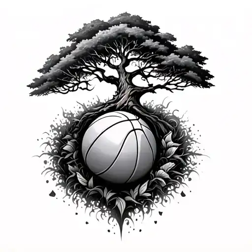 Basketball And Life Tree