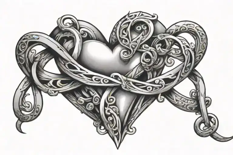 Heart And Infinity Symbol Merging
