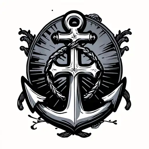Anchor Cross Banner