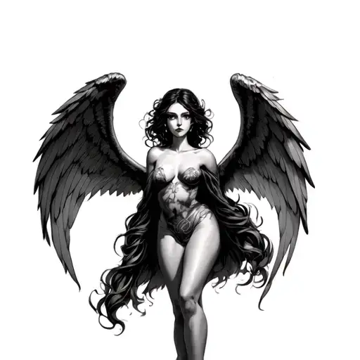 Lillith With Wings Spread