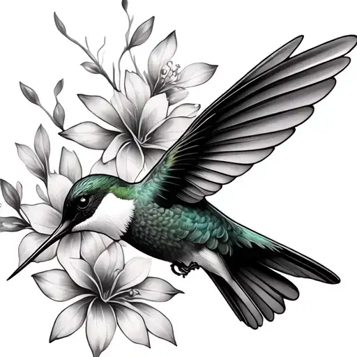 Hummingbird Behind Ear