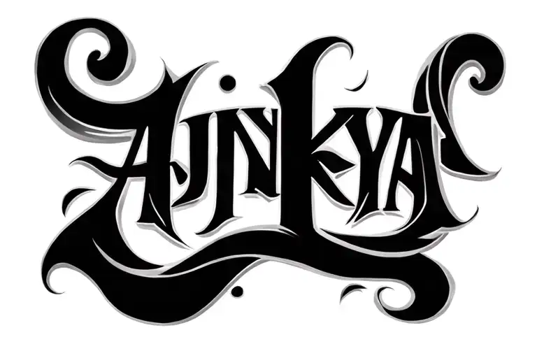 Ajinkya Name Tatto