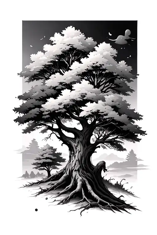 Trees Background Looking