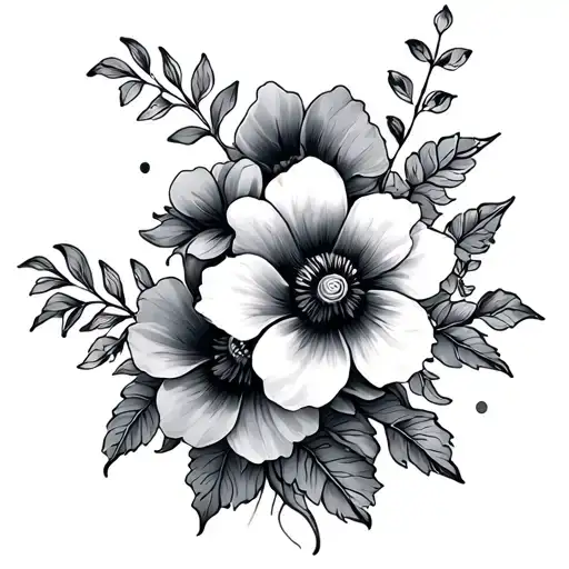 Stitches With Flowers