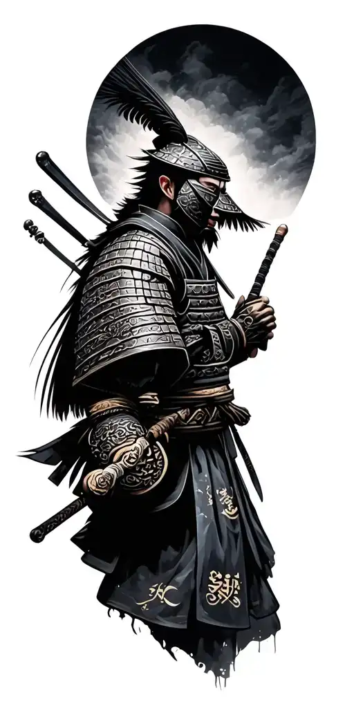 Samurai Warrior Surrounded