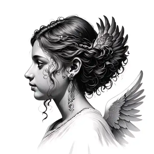 Angel Talking Into Ear Neck Transforming