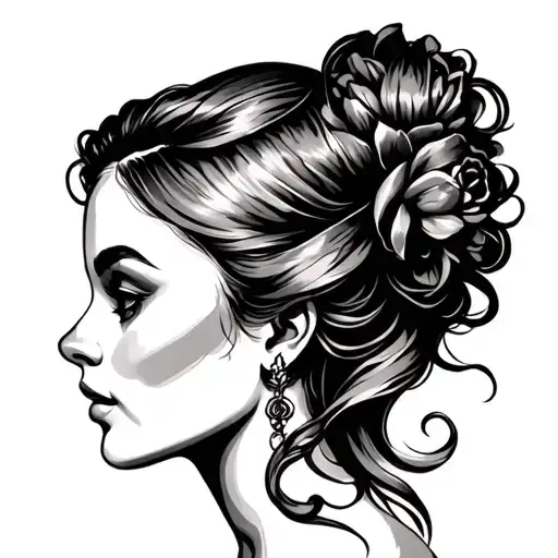 Female Face Side Profile