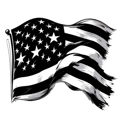 American Flag In Puerto Rican Flag Intertwined