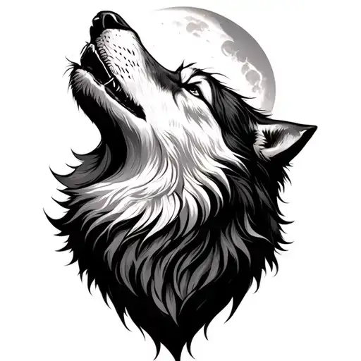 Wolf Howling At The Moon