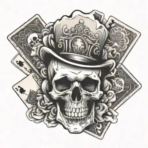 Skull And Cards