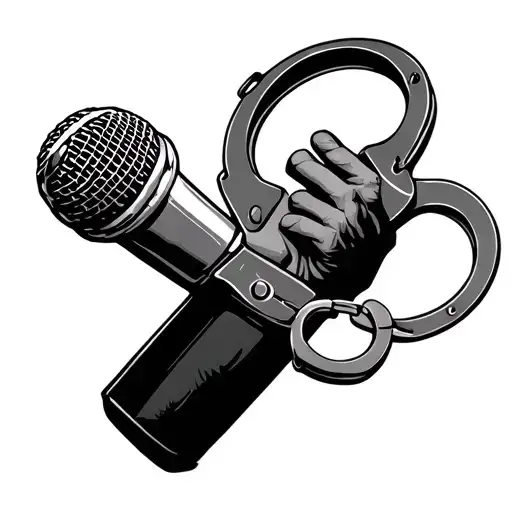 Microphone In Handcuffs