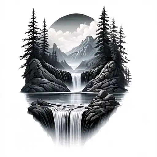 Edessa Waterfall Flowing