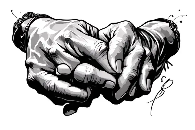 Fine Line Pinky Promise 224 Tattoo Design