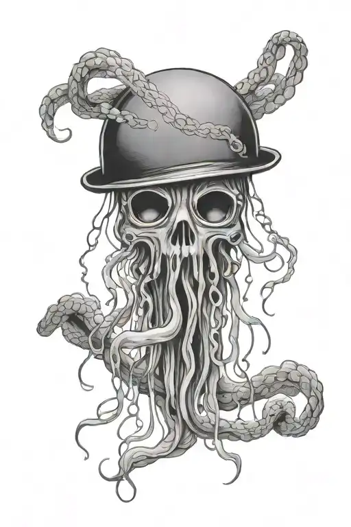 Jellyfish With A Mask In Hand