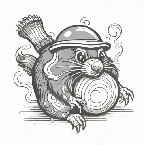 Monty Mole Bowling Ball