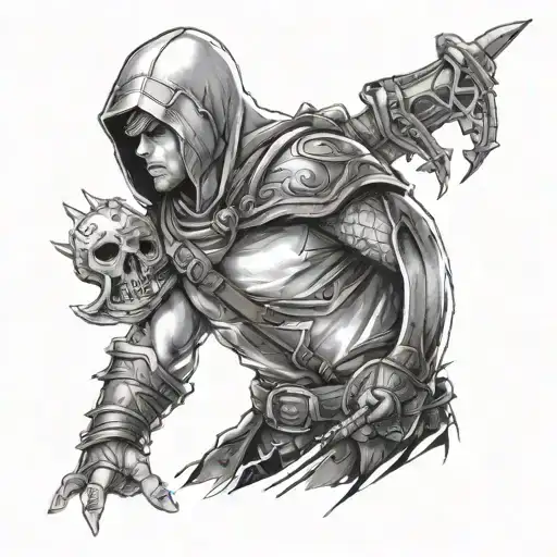 Video Game Concept Sleeve Legend Of Zelda Assassin's Creed God Of War