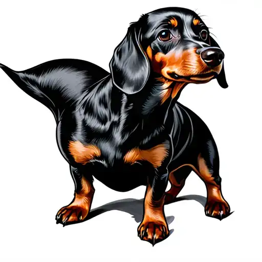 Dachshund Tattoo Designs Fine Line