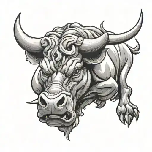 Angry Bull And Cross