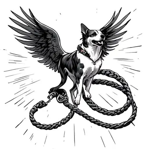 Leash Going To Heaven Without Any Dog In It