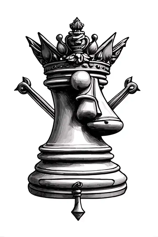 Libra Symbol King Chess Piece