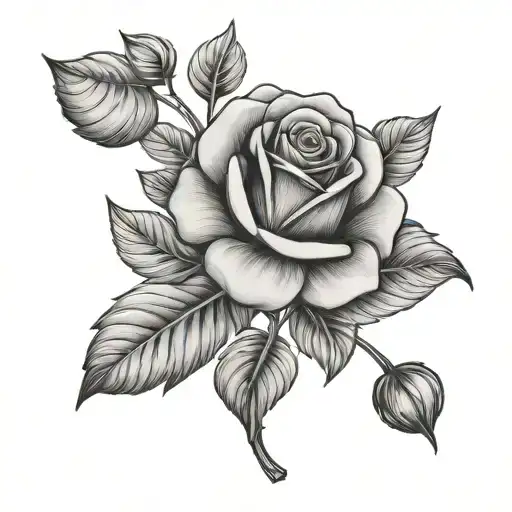 Rose And Clover Leaf