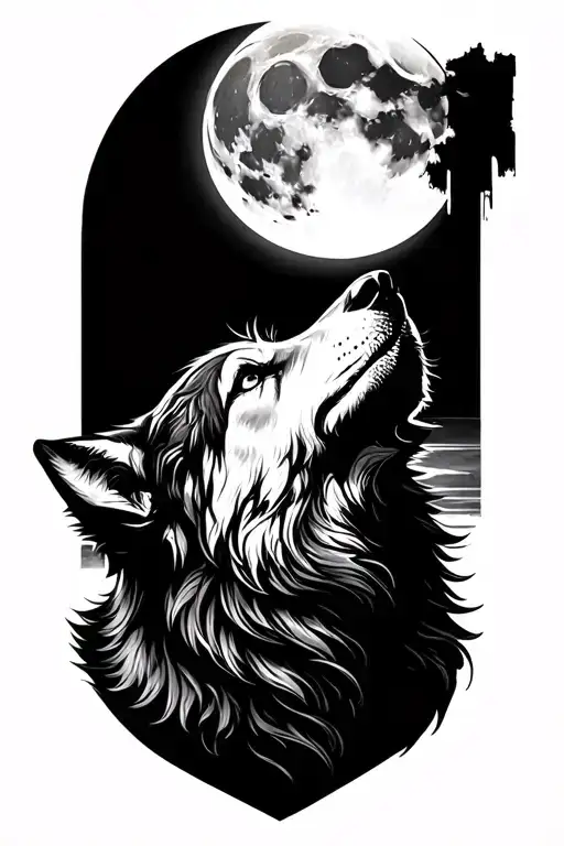 Wolf Howling At The Moon