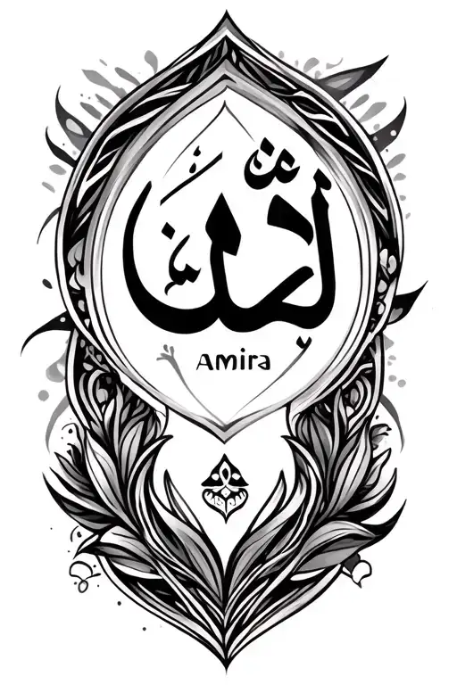 Amira In Arabic Writing