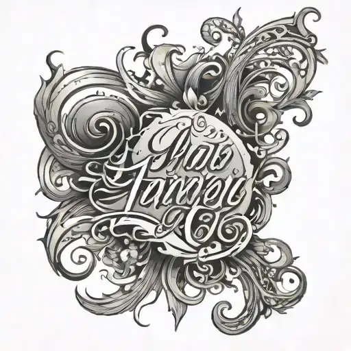 Poem Written In Elegant Calligraphy