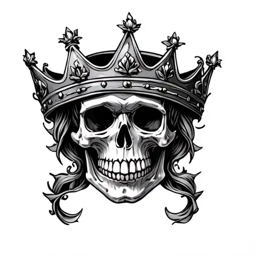 Skull With Crown Of Their Patrons
