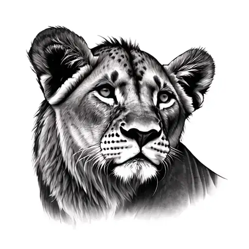 Lioness And Cub