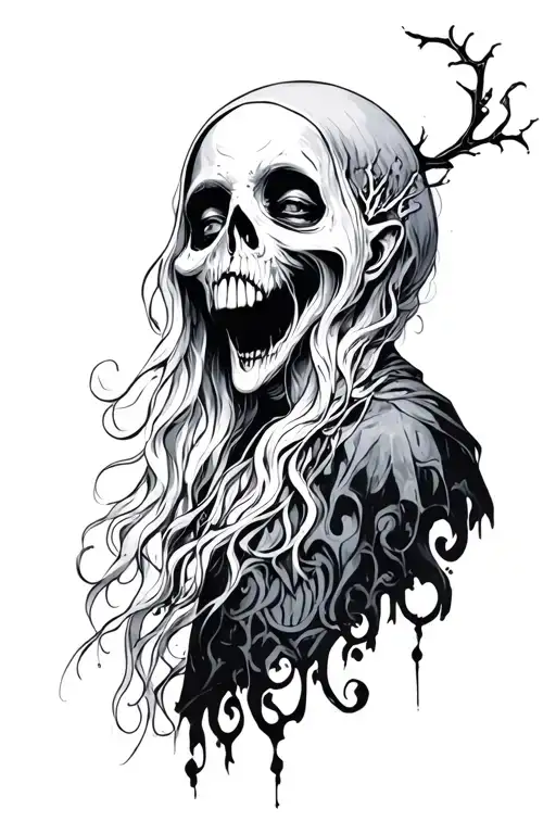 Gothic Ghost And Person