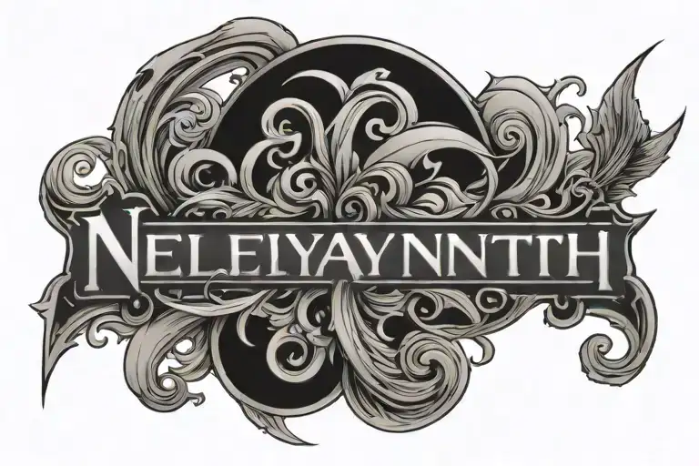 A Nice Font Of The Name Nelyanth