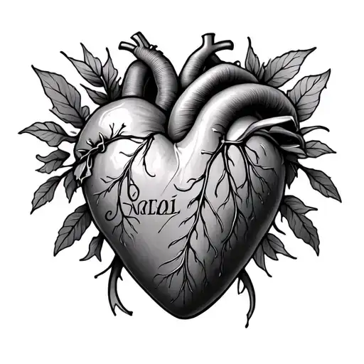 Real Heart Made From Name Camille