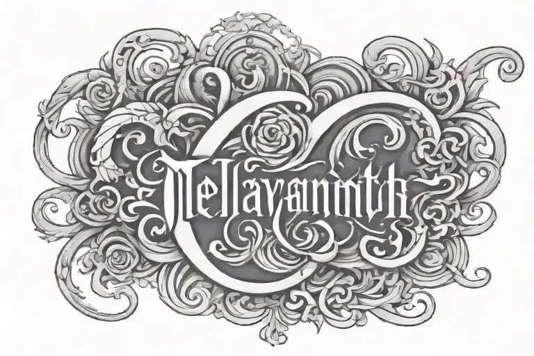 A Nice Font Of The Name Nelyanth