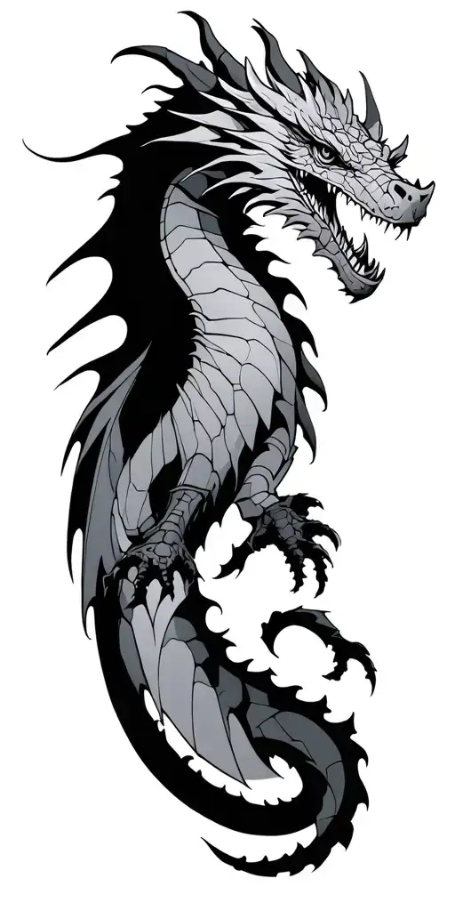 Fantasy Armored Dragon