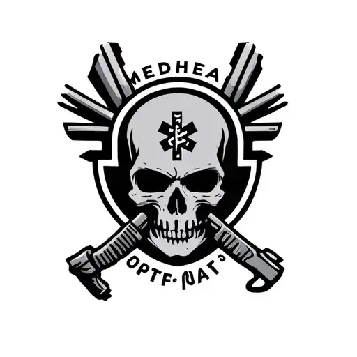 Medhead Logo With Combat Medic Vibes