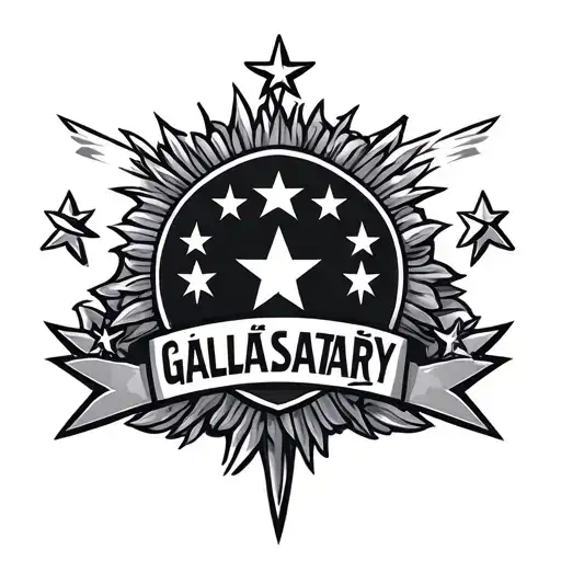 Galatasaray Crest With 5 Stars
