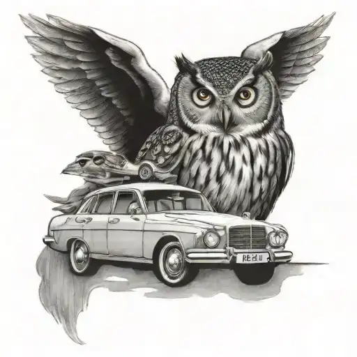 Owl And Holden Car 2002