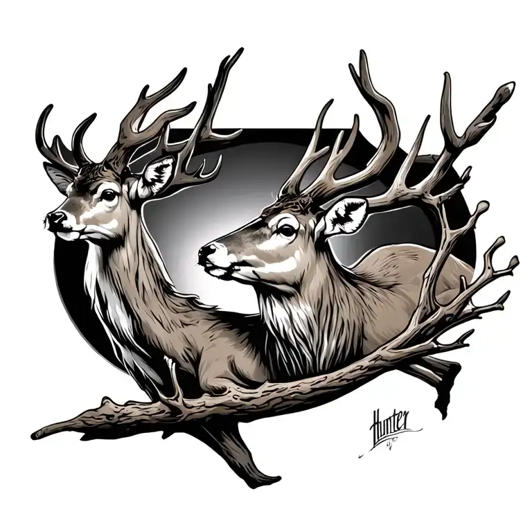 Hunter Hunting A Dear