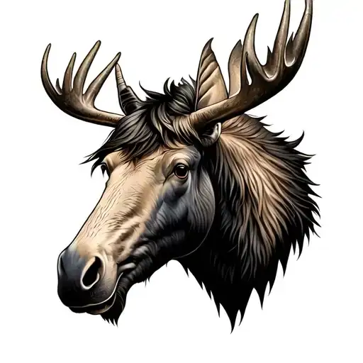 Canadian Moose And Scottish Unicorn