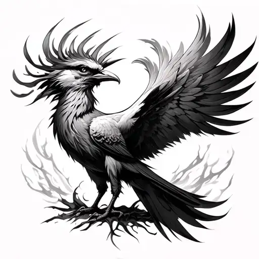 Leon With Phenix Bird Reborn Of Ashes