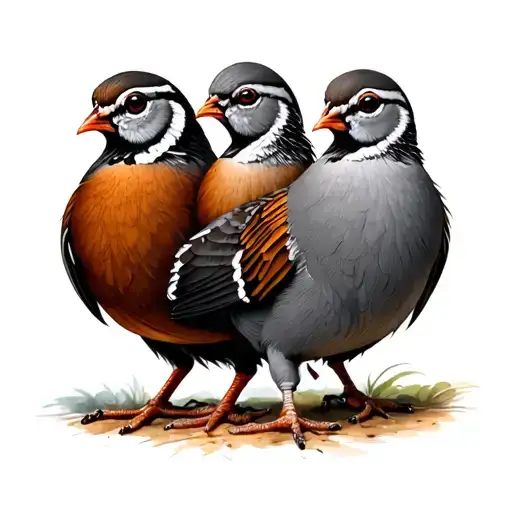 Quail Species Together