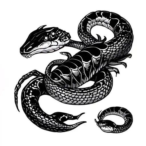 Snake And Scorpion