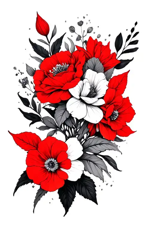 Floral Red