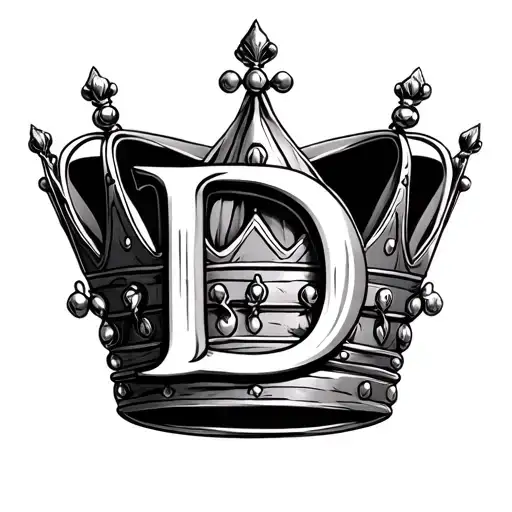 Crown With Letter D Inside