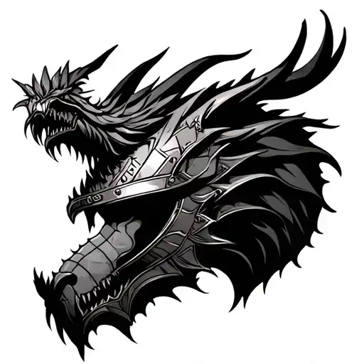 Military Helmet Dragon Gladiolus