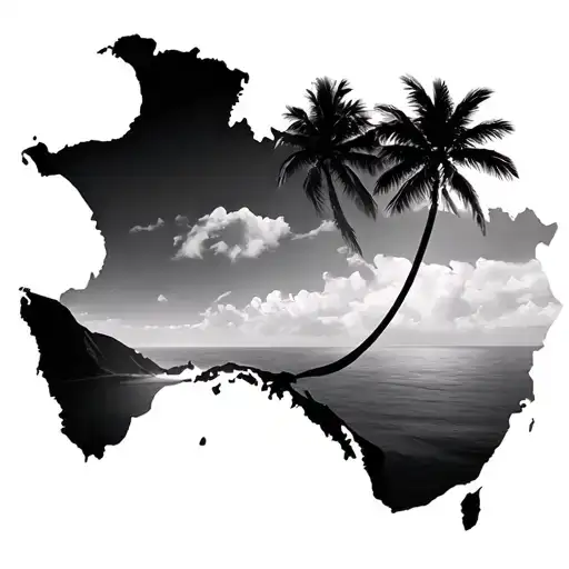 Map Outline Of Big Island Hawaii